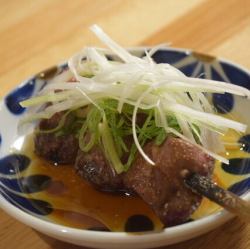 Grilled liver (rare)