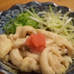 Firm breast skin with ponzu sauce