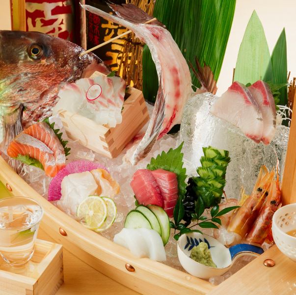 【当店名物】真和盛り～鮮魚のお造り7種盛りあわせ～