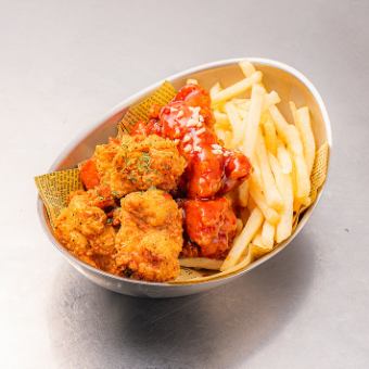 Fried chicken & yangnyeom chicken (half & half)