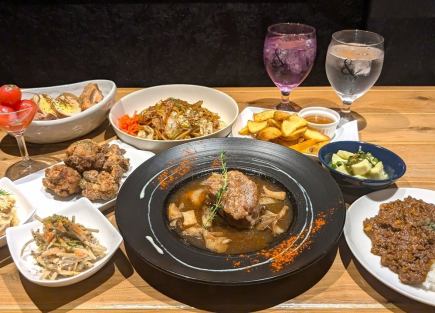 【2時間飲み放題付き】絶対にオススメ!スパイス&ハーブ¥5,000コース!!