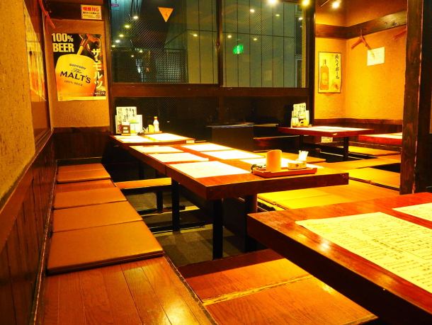 The third floor has horigotatsu seats where you can relax.Private banquets are available for 20 to 30 people.