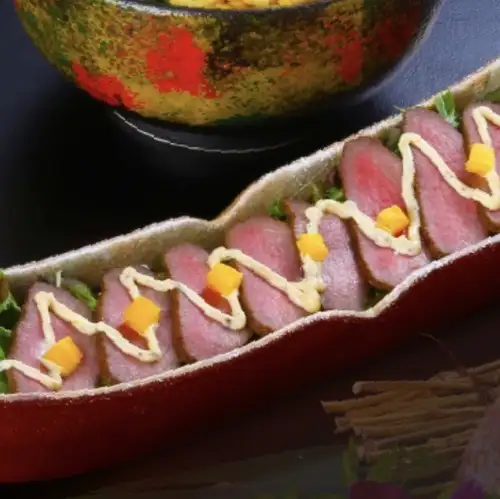 タン先カルパッチョ オリジナルマヨネーズで