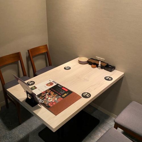 【2階・完全個室B】テーブル個室（2～4名様）