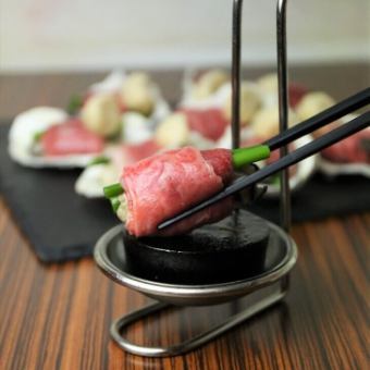 【GAMプレミアムコース・飲放】牡蠣肉・特選牛ステーキ3種盛など全8品 7000円→6500円