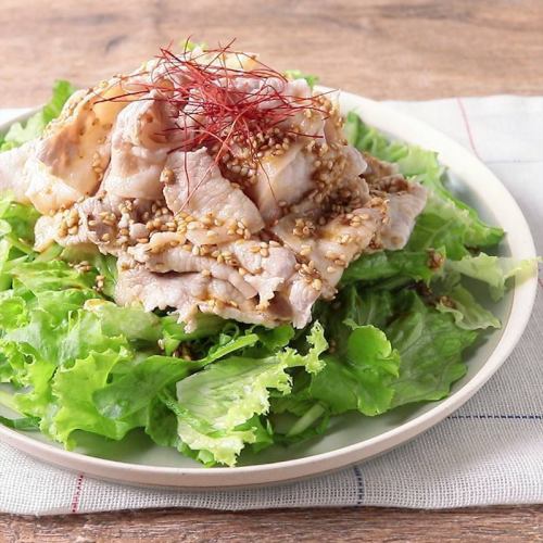 Kagoshima black pork shabu-shabu salad