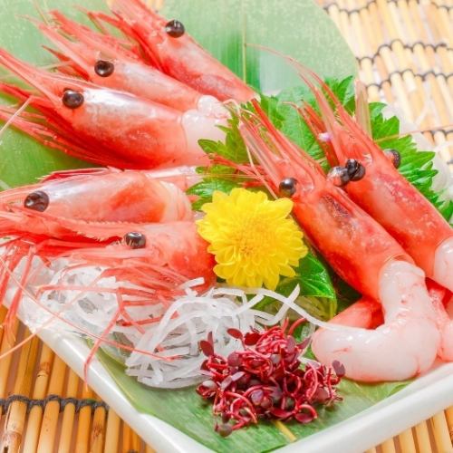 Sweet shrimp sashimi