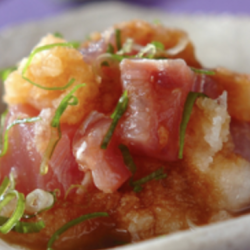 Bluefin tuna with refreshing grated daikon radish