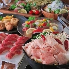 "21 kinds of meat sushi + yakitori + snacks all-you-can-eat" 120 dishes all-you-can-eat and drink for 3 hours! 3 hours all-you-can-drink included 3,480 yen