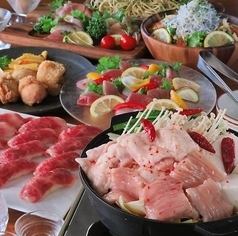 "21 kinds of meat sushi + yakitori + snacks all-you-can-eat" 120 dishes all-you-can-eat and drink for 3 hours! 3 hours all-you-can-drink included 3,480 yen