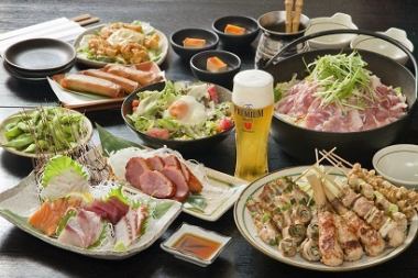 [要予約]キムチチゲ鍋付！150分食べ飲み放題コース4000円