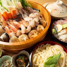 【忘年会・新年会に】冬はやっぱり鍋！！海鮮寄せ鍋コース4500円