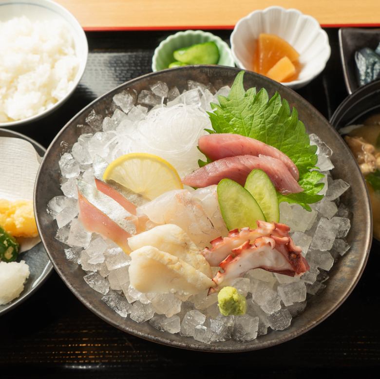 お造りミニ天ぷら御膳