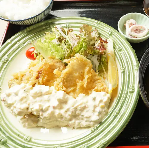 Yellowtail cutlet nanban set meal ◆ 1100 yen