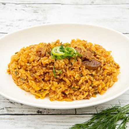 Beef sauce and kimchi rice
