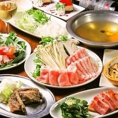 不動の大人気メニュー ◆放牧豚のしゃぶしゃぶ◆ 一人前