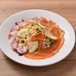 サーモンとタコのカルパッチョ