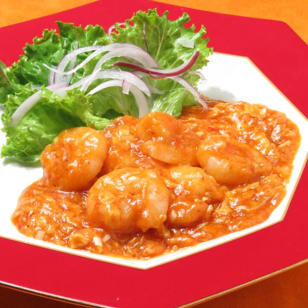 [Speaking of Chinese food ...] ☆ Shrimp chili with a repeat rate of 90% !!