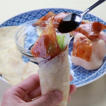 【120分飲放付】フカヒレスープ・北京ダックと麻婆おこげコース7700円(税込）
