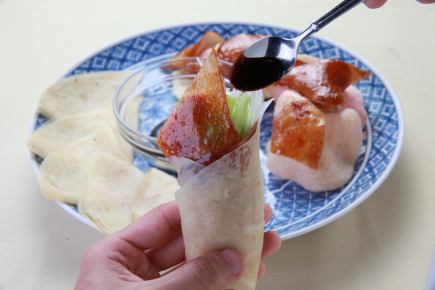 【120分飲放付】フカヒレスープ・北京ダックと麻婆おこげコース7700円(税込)