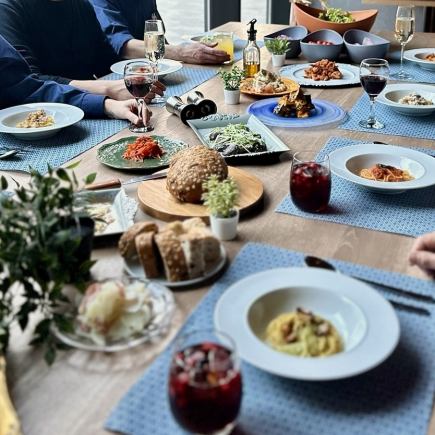 【土日祝】14種類のパスタ食べ放題!充実ビュッフェ付き