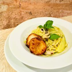 ◆ Octopus &Potato Genovese Pasta - 蛸とじゃがいものジェノベーゼパスタ -