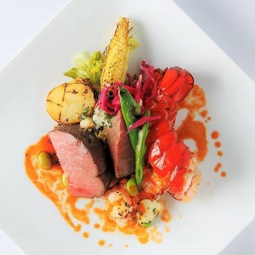 シェフ厳選銘々コース 旬の食材で織りなす季節を感じるひと時