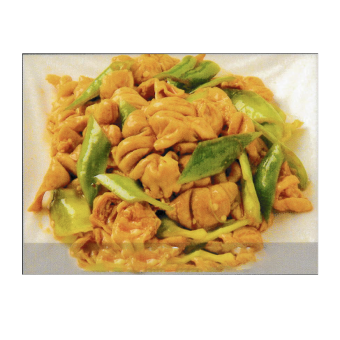 호르몬과 고추 볶음