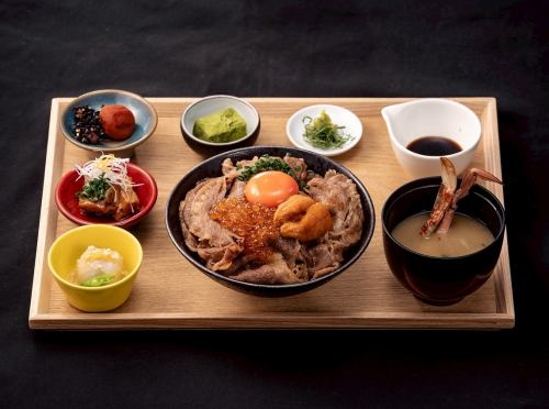 ■適合痛風患者的日式黑毛及牛蓋飯套餐