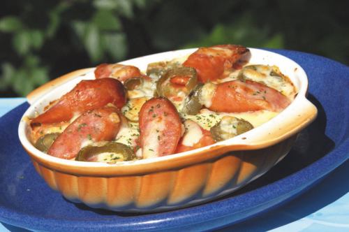 Spicy Doria with Spicy Sausage and Jalapeno