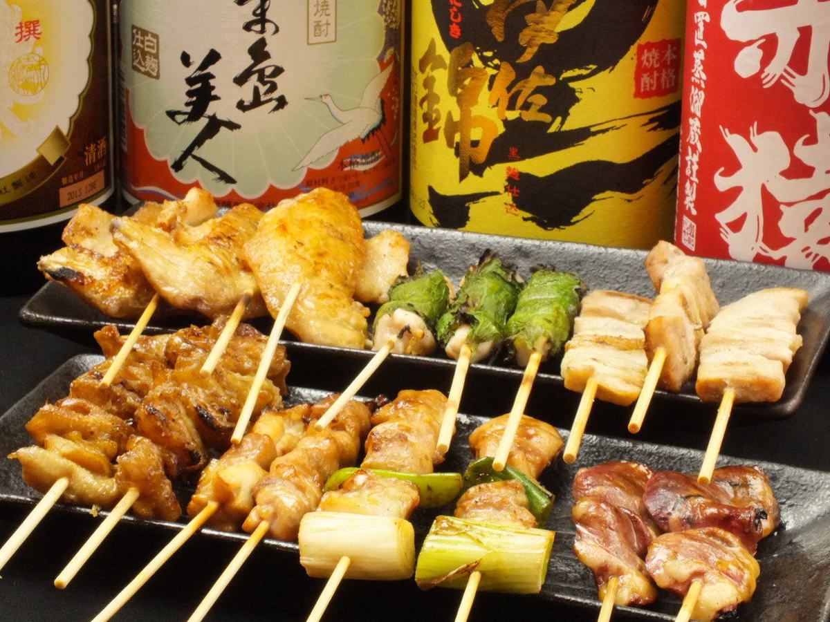 We have a wide variety of yakitori and skewers! Delicious but reasonably priced ★