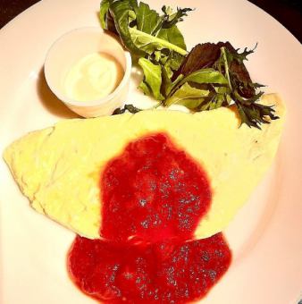 カマンベールチーズ入りオムレツ