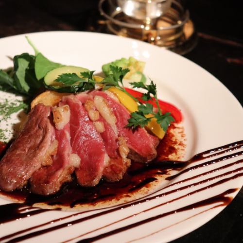合鴨胸肉のロースト