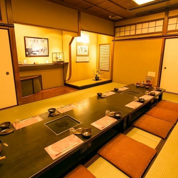 【完全個室】雰囲気抜群の個室。ゆったりと落ち着いて宴会ができます。