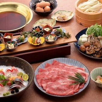 お正月【すき焼きのお鍋 6700円】特選牛を、コク深い割り下と新鮮卵でまろやかに