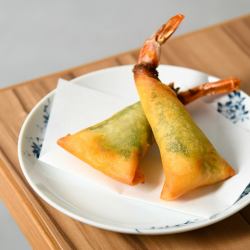 새우 오오바 치즈 춘권 1개