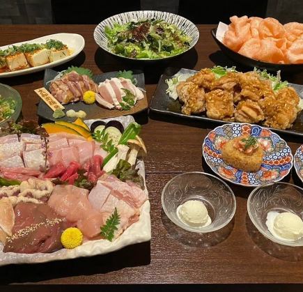 飲み放題付き!京都丹波若鶏コース【全7品】5000円(税込)