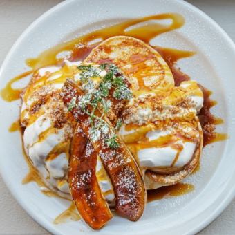 キャラメリゼバナナパンケーキ