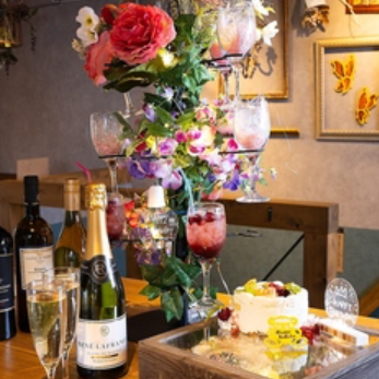 1日3組限定★SOSOLEでサプライズ【アニバーサリーコース】ホールケーキ付◆4500円