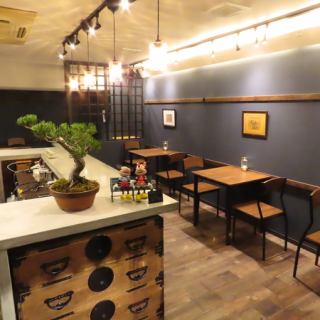 【デーブル席:2名様×3卓】2人の時間をゆっくりとお過ごしただけます♪