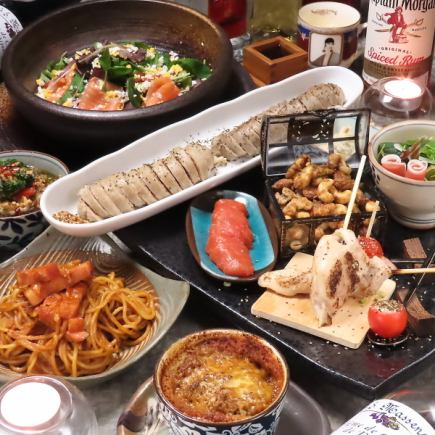 【2H飲み放題付き】JO-89堪能コース(鍋なし)《デザート付き》〈全7品〉5000円(税込)