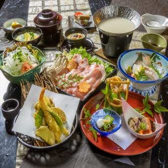 [Individual selection★Soy milk pork shabu hotpot & draft beer OK!] Sakaya original course total of 8 dishes, 120 minutes [all-you-can-drink] 4,500 yen (tax included)