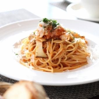 【Chef'sおすすめランチコース】前菜・パスタ・お魚料理・ドルチェ・カフェ