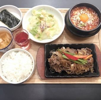 選べる鉄板焼とスープ御膳