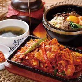 이시 야키 비빔밥 (소) & 돼지 불고기 세트