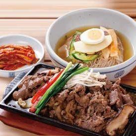 cold noodles & beef bulgogi set