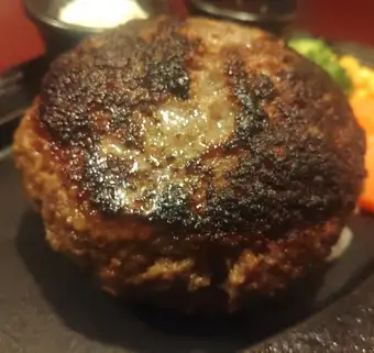 【ディナー限定】　BIGオールビーフハンバーグ【500g】セット