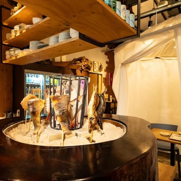 【勝川で唯一！】原始焼き料理を堪能♪968円(税込)～