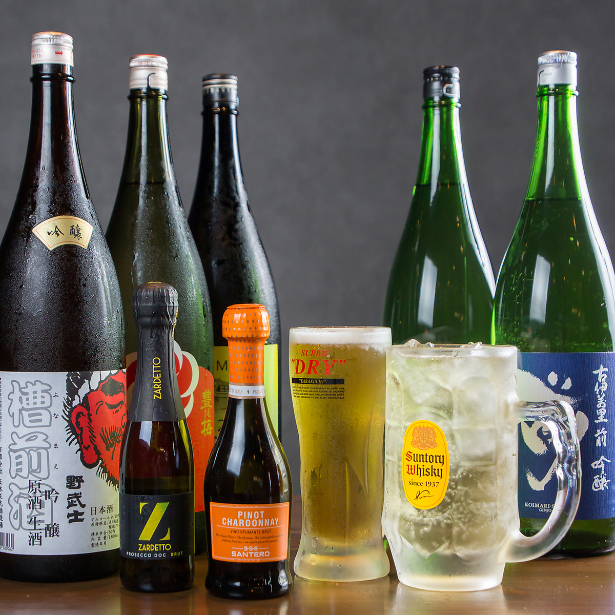 お酒に合うお料理をお楽しみください♪