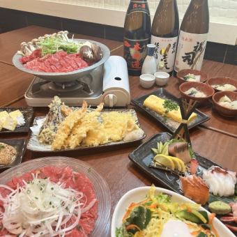 【蔵・極みコース】函館の美味しいを堪能できる！3時間飲み放題付き【10品　5000円】